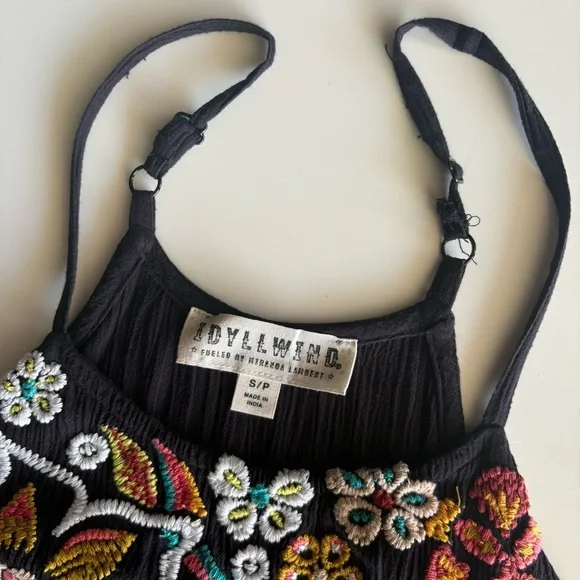 Idyllwind Women's Floral Haze Halter Crinkle Top Size Small - Picture 3 of 9